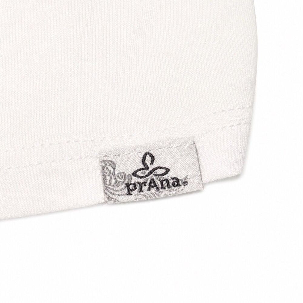 prAna Women’s Small White Modal Stretch V-Neck Pocket T-Shirt Lightweight - Picture 4 of 6